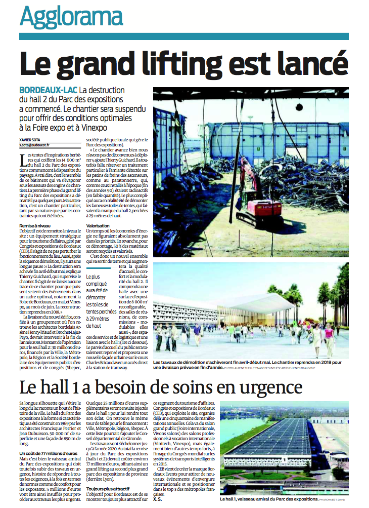 Sud Ouest 20/03/17 Selon L Agence de communication Bordeaux